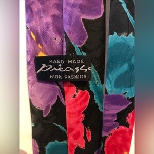 Hand Made Picasso High Fashion Neck Tie Colourful